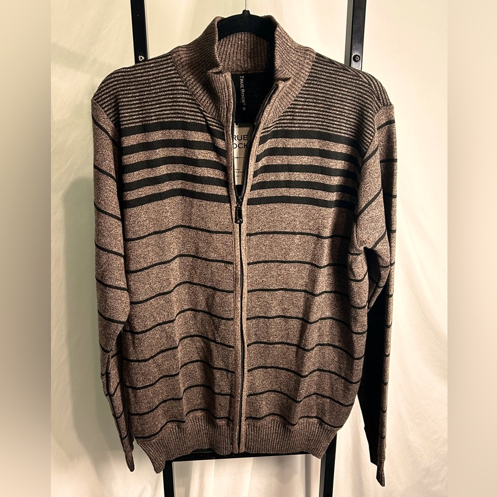 True Rock Striped Cardigan - Men’s M - New!